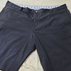 Puma Men’s Navy Flat Front Stretch Shorts
